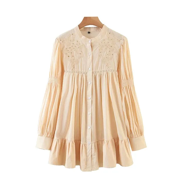 RUFFLED BLOUSE