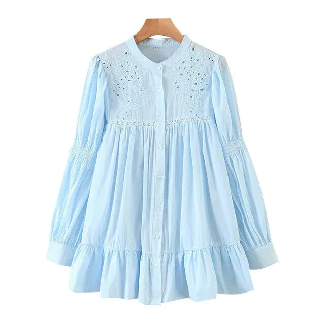 RUFFLED BLOUSE