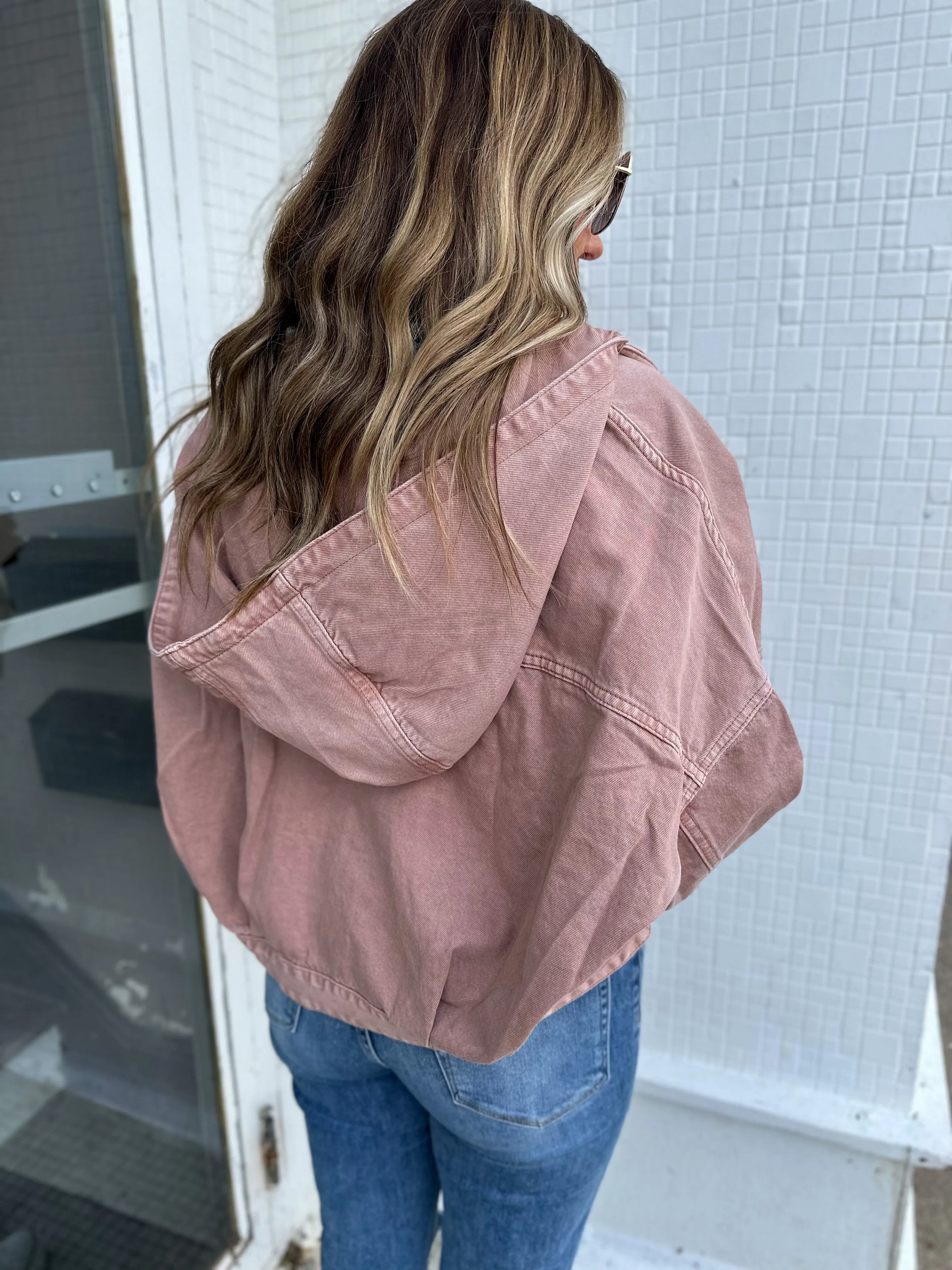 Streetwise Jacket-Rose Quartz
