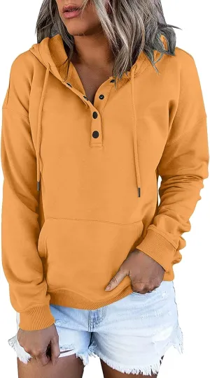 Sweatshirts for Women 2024 Plus Size Long Sleeve Drawstring Hoodies Sweaters Casual Cute Pullover Tops Fall Clothes
