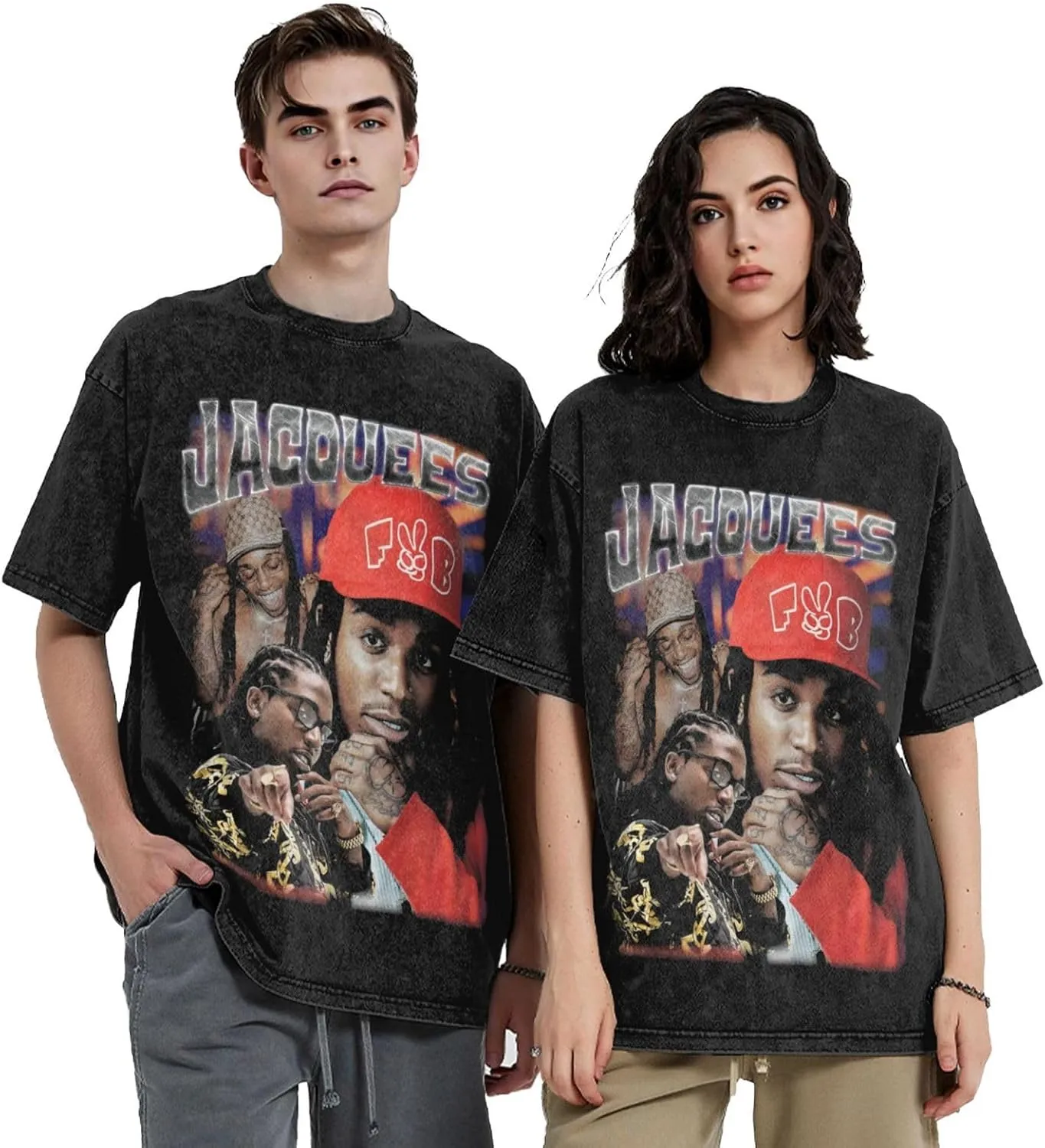 T Shirt Man's Wash Cotton Loose Crew Neck Short Sleeve Streetwear Basic Tops