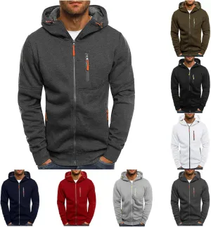 Thatrich Mens Oversized Hoodies Full Zip Hood Sweatshirt Lightweight Fleece Lined Jacket Casual Workout Sweatshirts Outerwear
