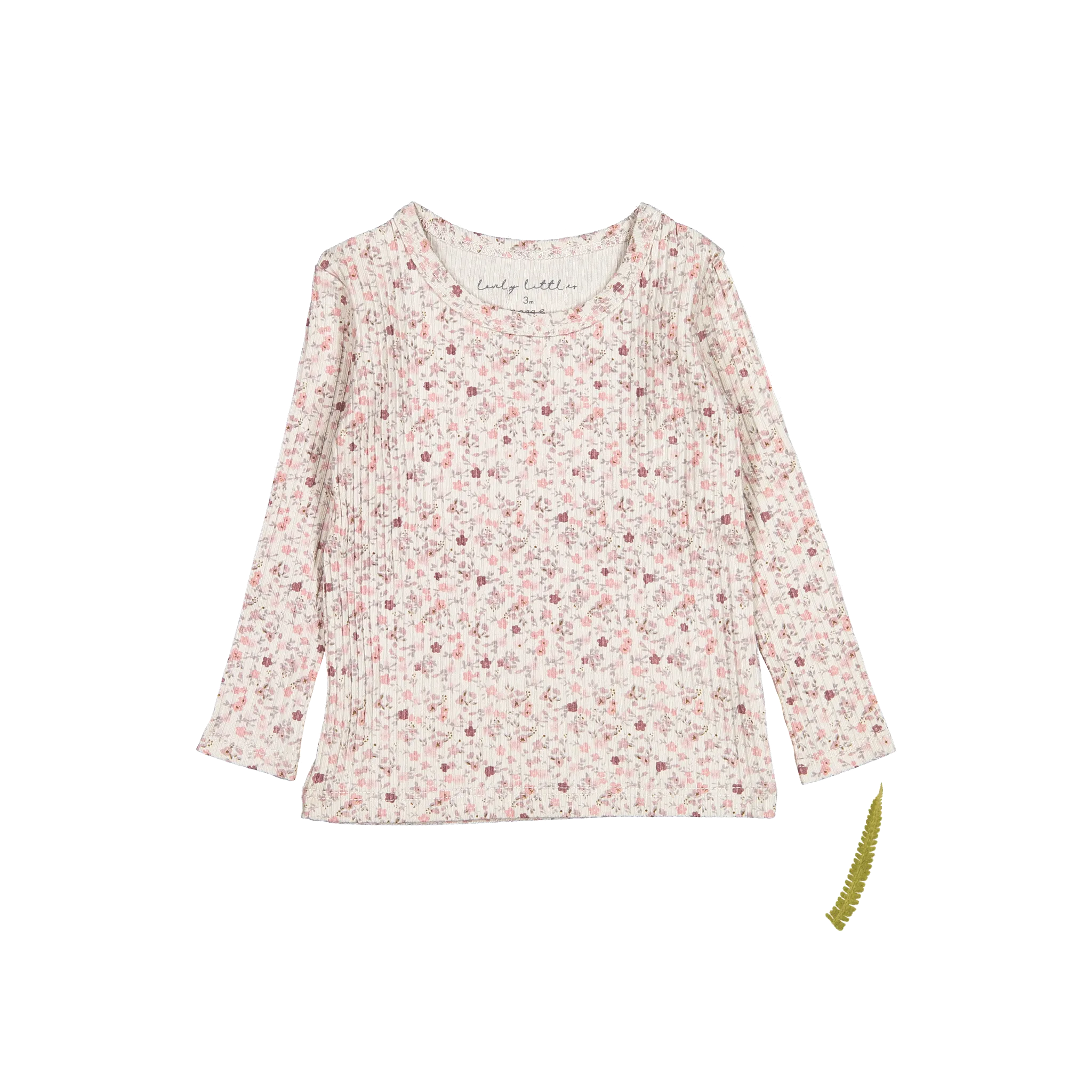 The Printed Long Sleeve Tee - Dusty Mauve Floral