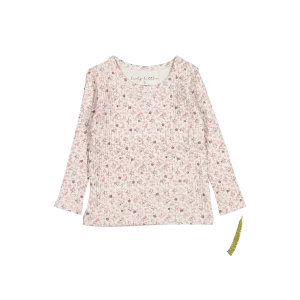 The Printed Long Sleeve Tee - Dusty Mauve Floral