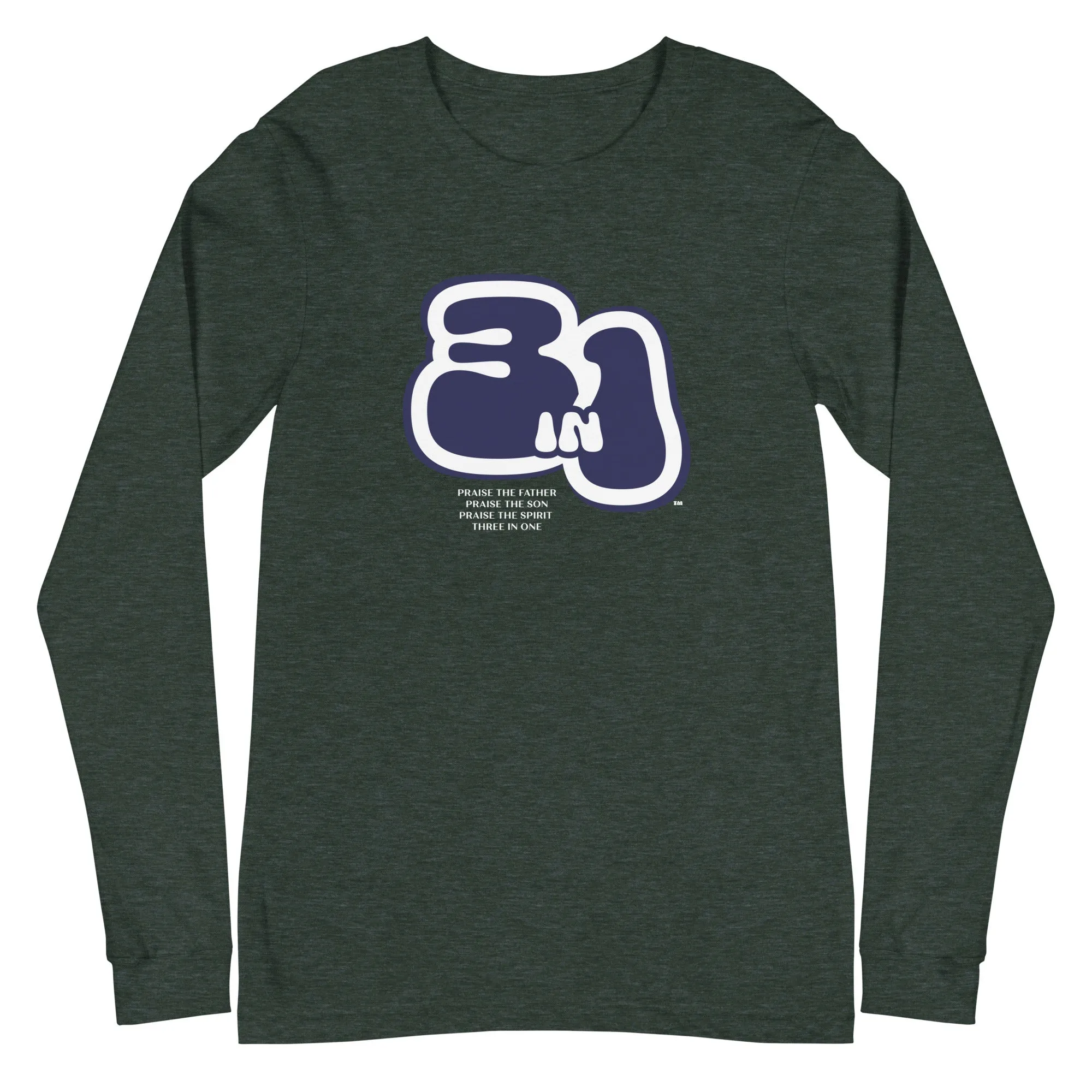 Three in One Unisex Long-Sleeve Tee
