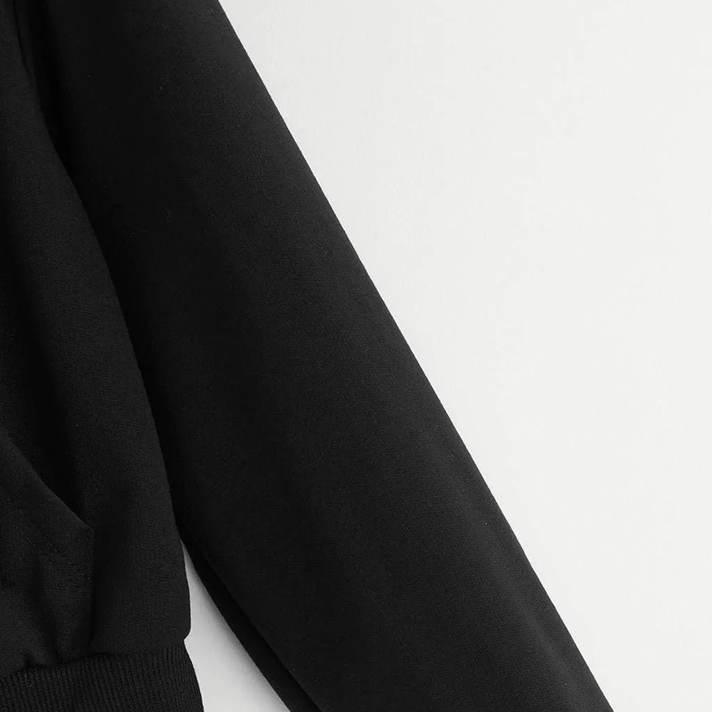 TUNUSKAT Womens Zip Up Hoodie Cropped Sweatshirts Fall Cute Crop Top Jacket Long Sleeve Light Workout Hoodies Gym Sweater