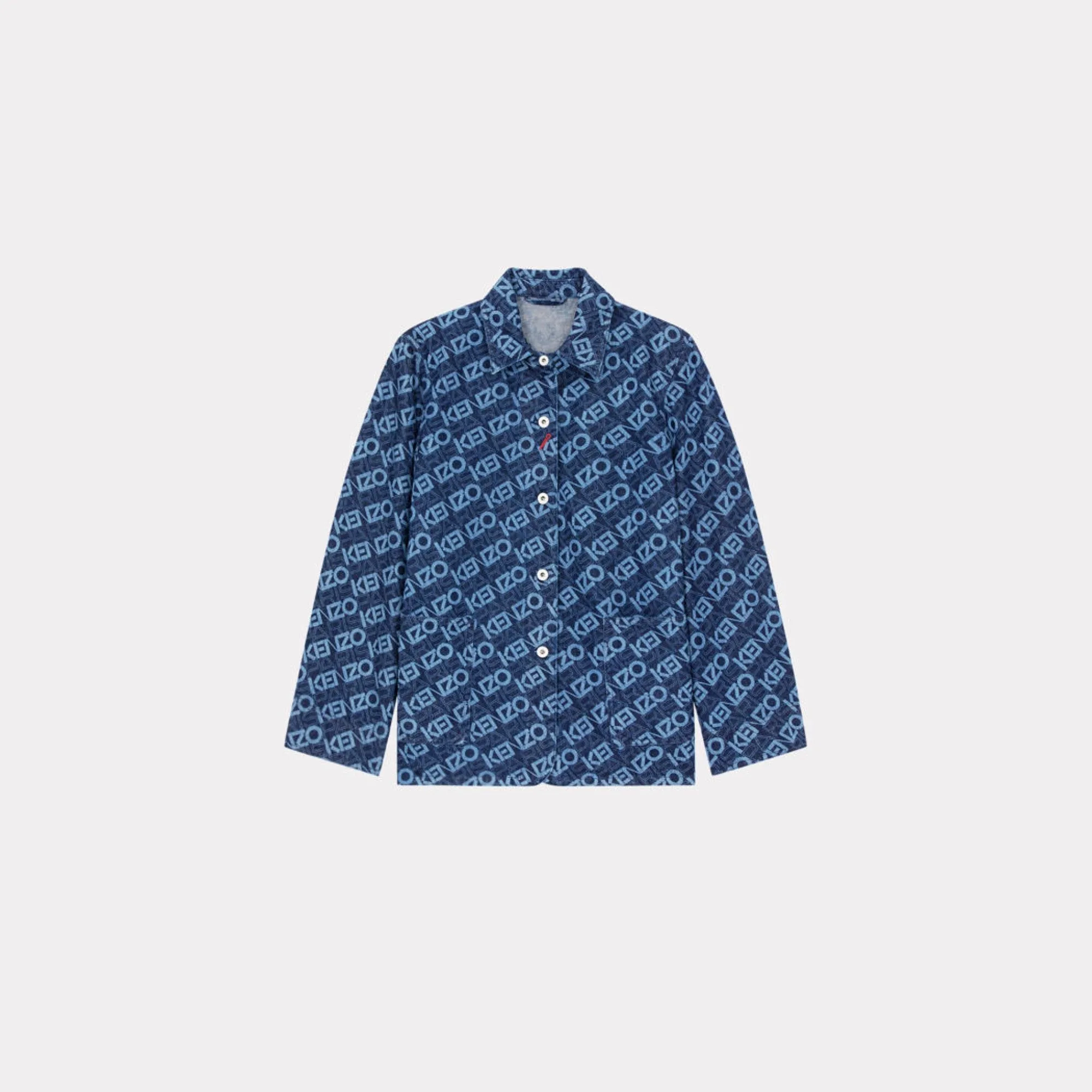 Women Monogram Blue Workwear Jacket - Rinse Blue Denim