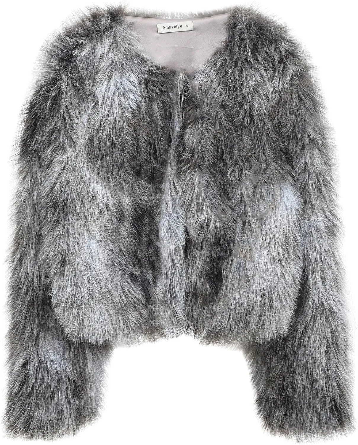 Women's Faux Fur Zip Up Jacket