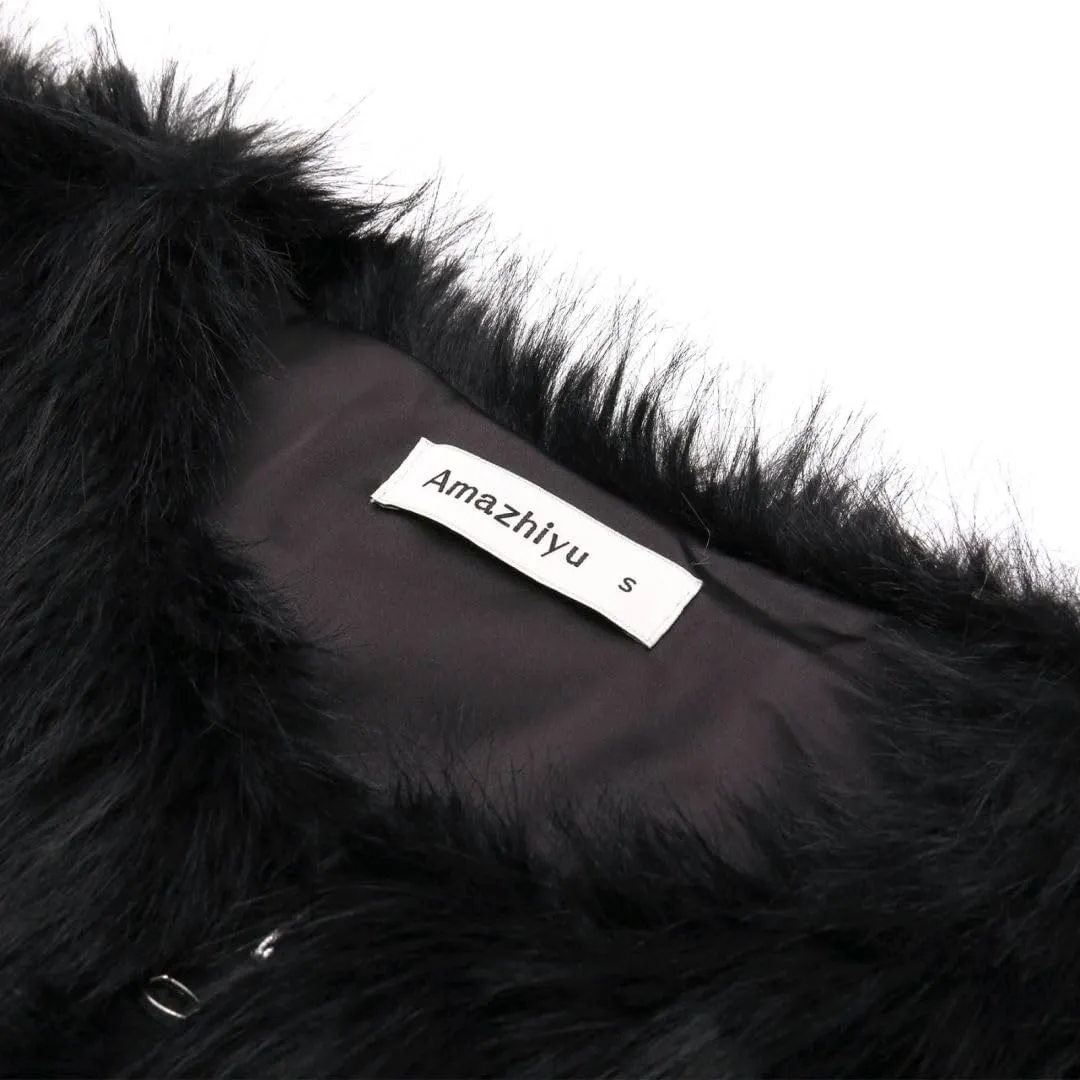 Women's Faux Fur Zip Up Jacket