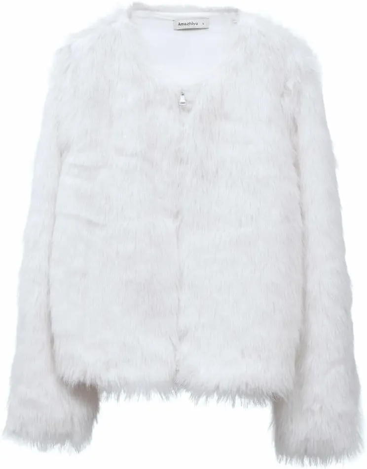 Women's Faux Fur Zip Up Jacket
