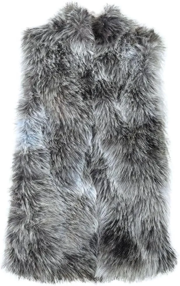 Women's Faux Fur Zip Up Vest