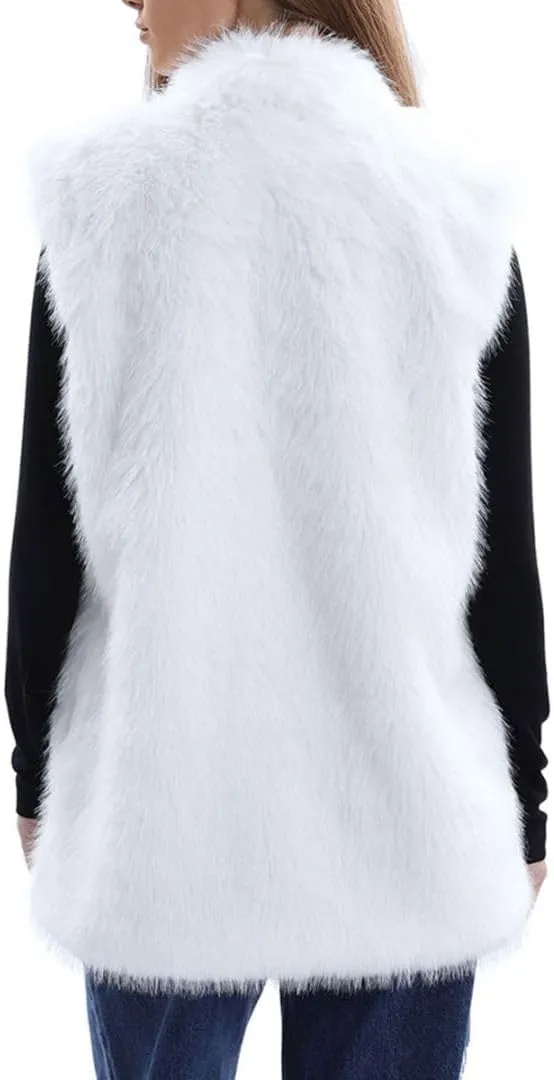 Women's Faux Fur Zip Up Vest