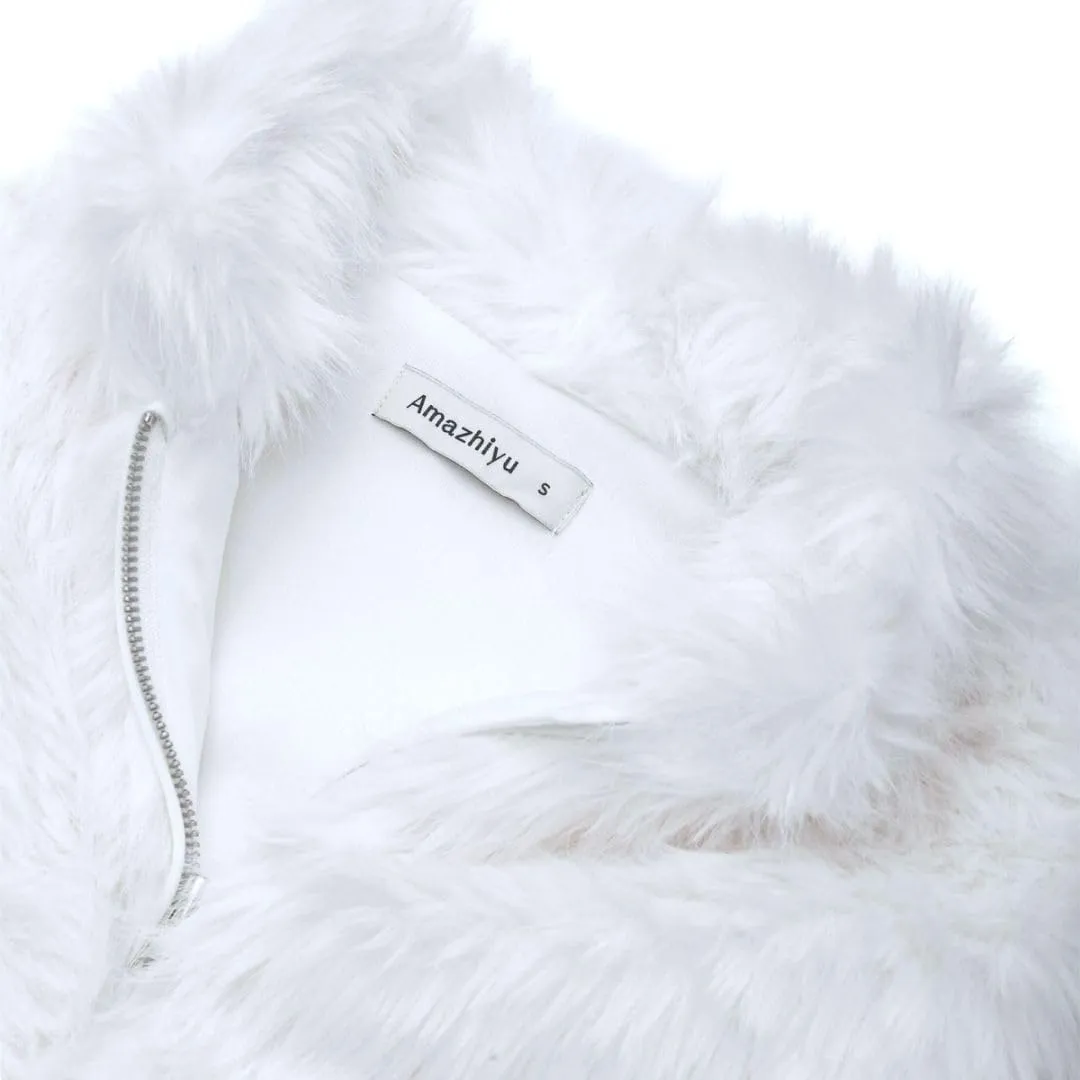 Women's Faux Fur Zip Up Vest