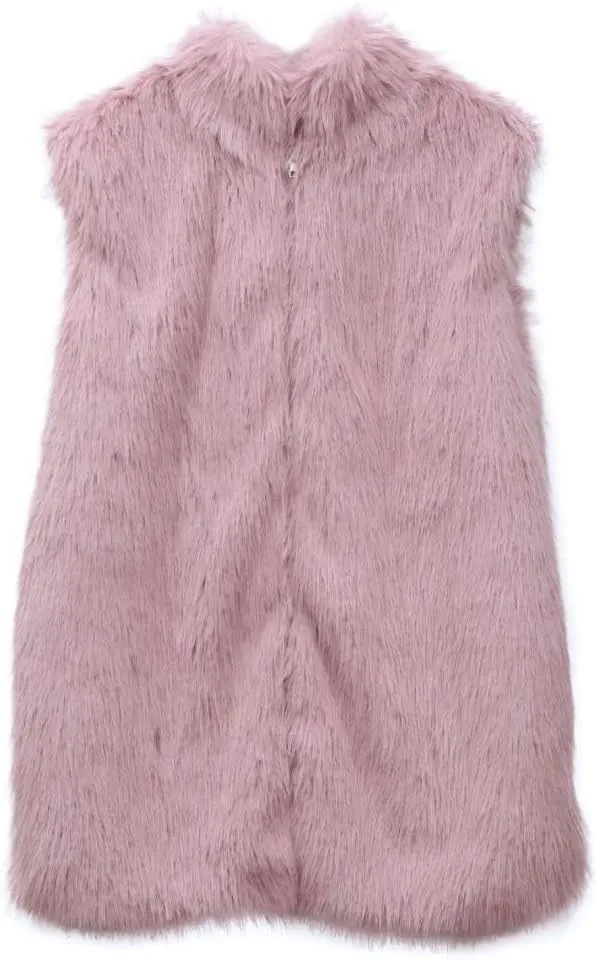 Women's Faux Fur Zip Up Vest