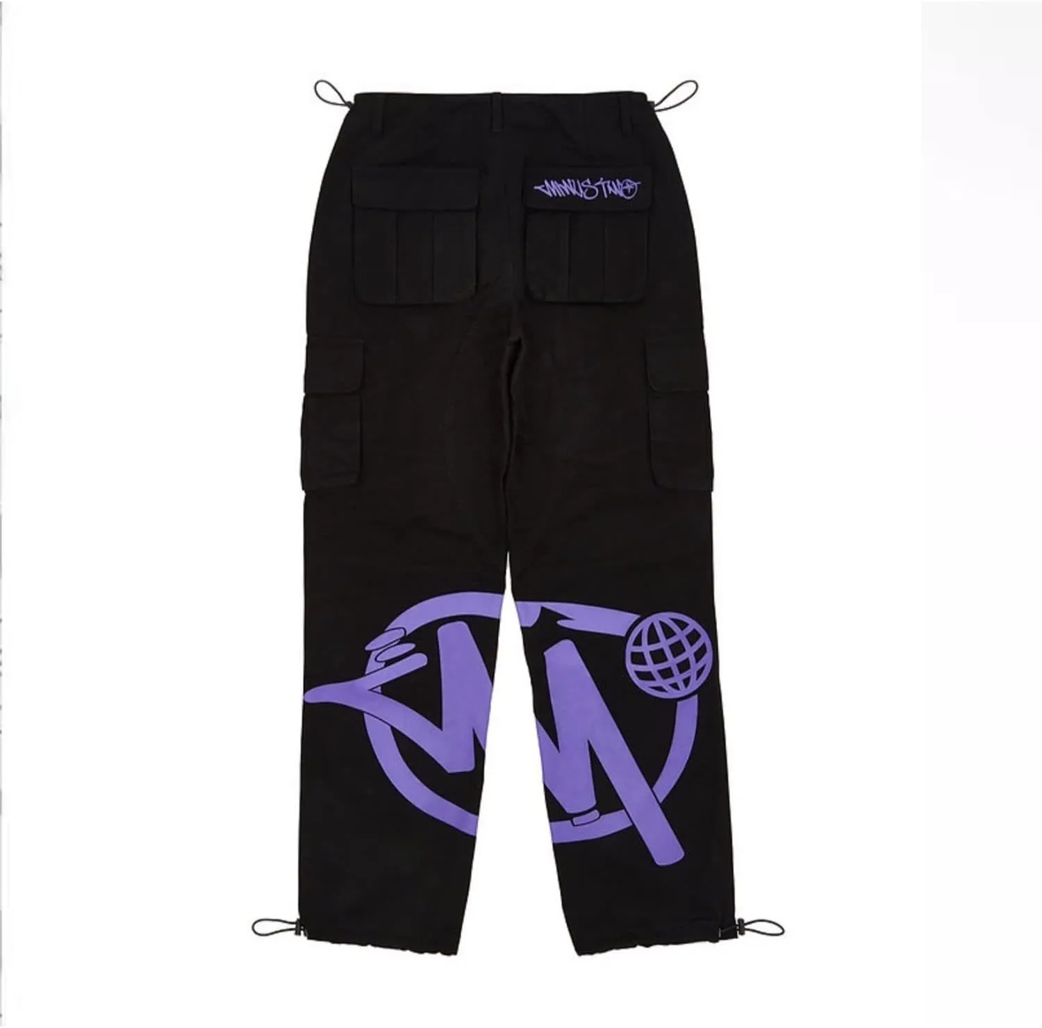 Womens Jeans High Waist Baggy Overalls Cargo Pants New Hip Hop Rock Minus Two Y2K Loose Joggers Trousers Streetwear